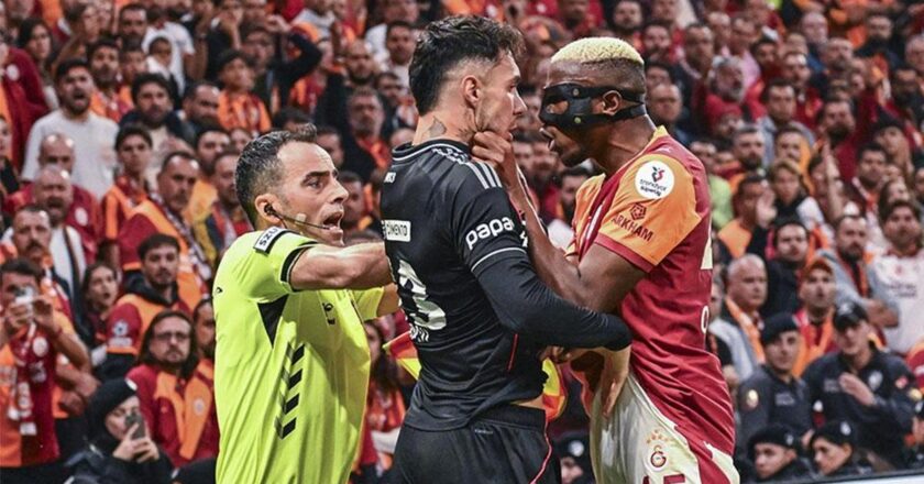 Galatasaray-Beşiktaş derbisinde sinirler gerildi: Osimhen çileden çıktı!