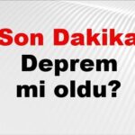 Son Dakika: Deprem Meydana Geldi! AFAD’dan 22 Kasım 2025 Son Gelişmeleri
