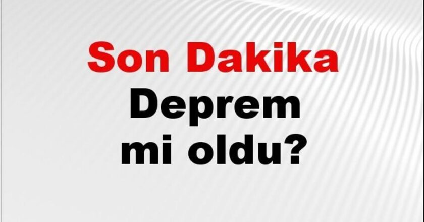 Deprem alarmı! 28 Kasım 2025’te nerede sarsıntı oldu?